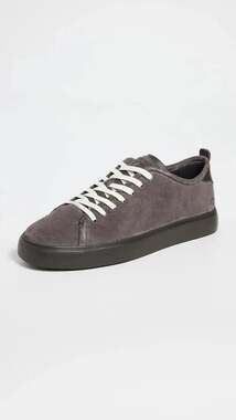 RAG & BONE Men’s Perry Lace Up Suede Sneakers,Asphalt Grey, Size 10 US/43 EU NIB